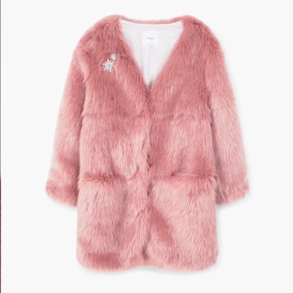 NWT | Mango faux fur coat - Picture 4 of 7